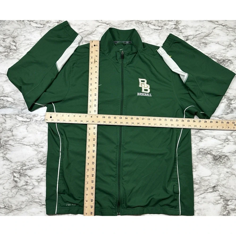 Nike Jacket Mens RB BASEBALL Size XL Green Full-Zip Dri-Fit Athletic‎ 535632-342
